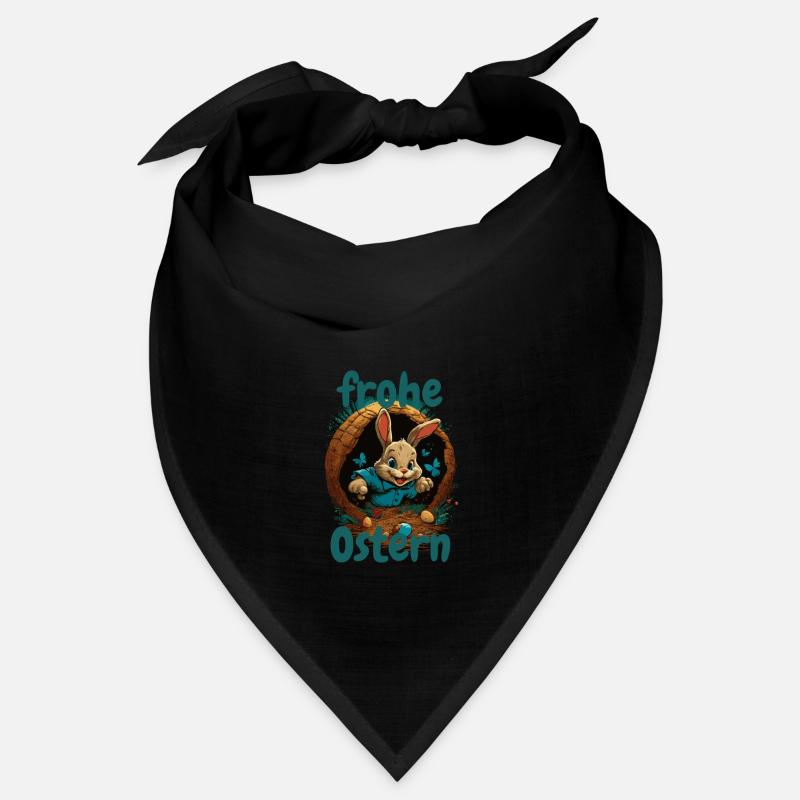 frohe Ostern Osterhase im Osterkorb Hase Easter Bandana