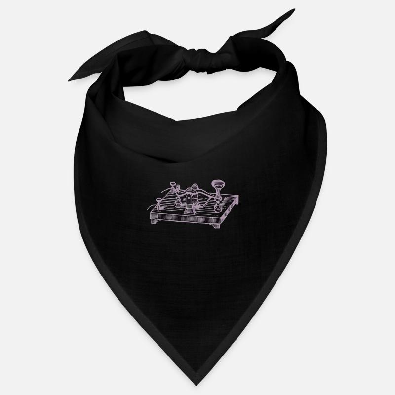 Appareil de code Morse vintage, communication rétro Bandana