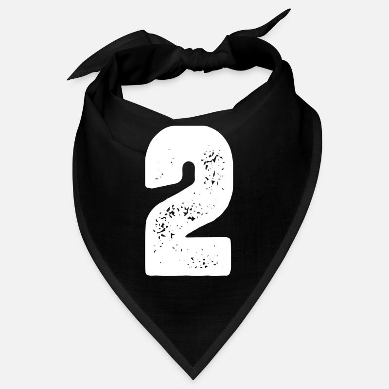 2 Zahl Trikot Bandana