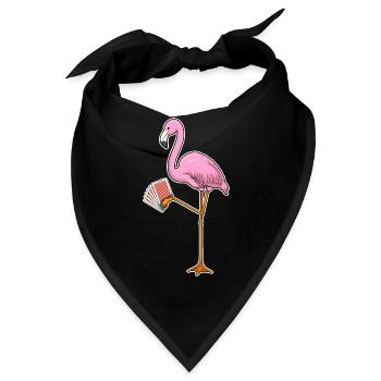 Flamingo Poker Pokerkarten - Bandana - Schwarz - Vorne