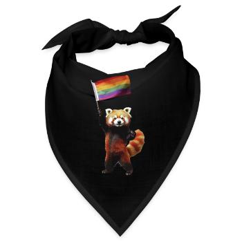 Roter Panda - Bandana - Schwarz - Vorne
