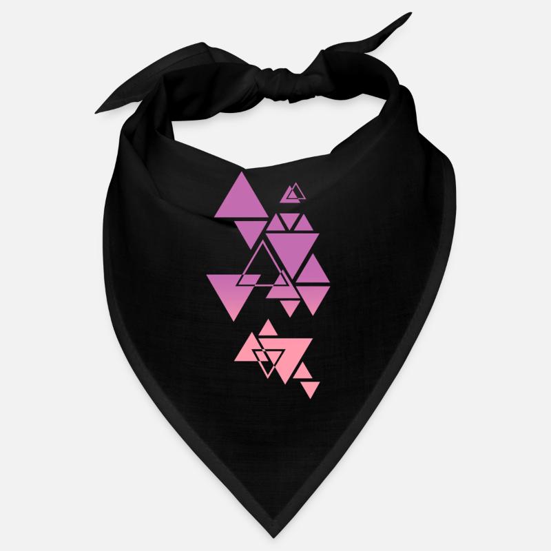 Gradient Dreieck Muster Pink Bandana
