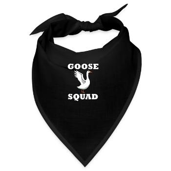 Nette Gänse Wildvogel Natur Lustige Gänse - Bandana - Schwarz - Vorne