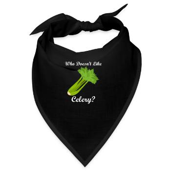 Gesundes Essen Gemüse Sellerie Essen - Bandana - Schwarz - Vorne