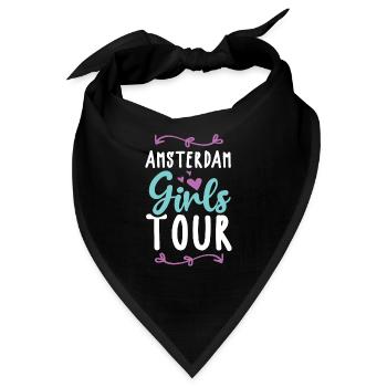 Amsterdam Girls Tour - Bandana - Schwarz - Vorne