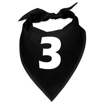 3 - Bandana - Schwarz - Vorne