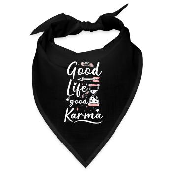 Spirituell Einstellung Motivation - Bandana - Schwarz - Vorne