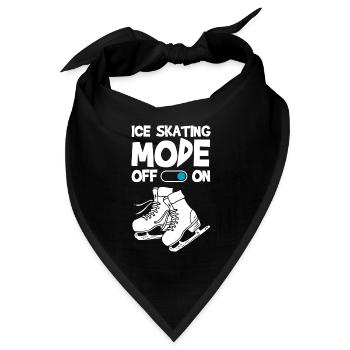 Eislaufen Kunst Hobby Eisbahn - Bandana - Schwarz - Vorne