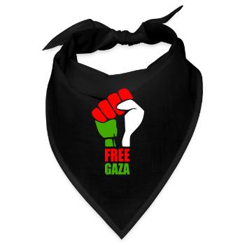 Save gaza - Bandana - Schwarz - Vorne