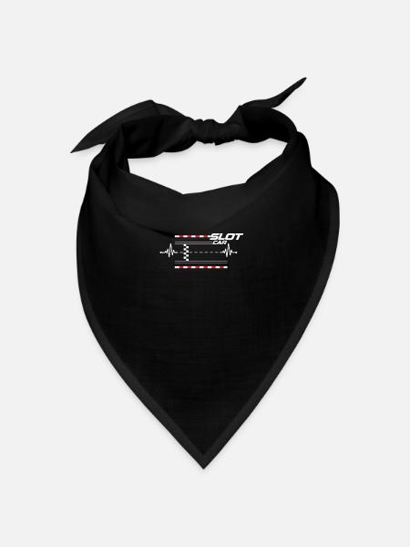 Racing ist Leben! - Slot car Slot racing - Bandana - Schwarz - Vorne