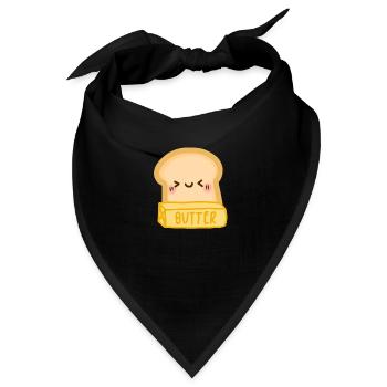 glatt wie Butter - Bandana - Schwarz - Vorne