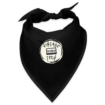 VINTAGE TECH - Bandana - Schwarz - Vorne