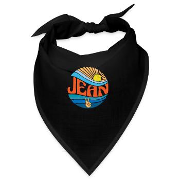 Jean Shirt Vintage Sunset Jean Groovy Tie Dye - Bandana - Schwarz - Vorne