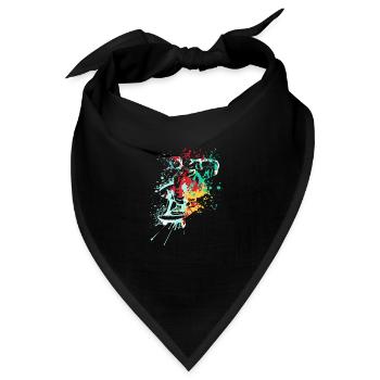 Splash skater Skateboard - Bandana - Schwarz - Vorne