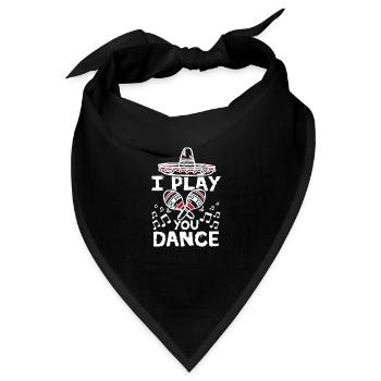 Mexican dance I play maracas you dance - Bandana - Schwarz - Vorne