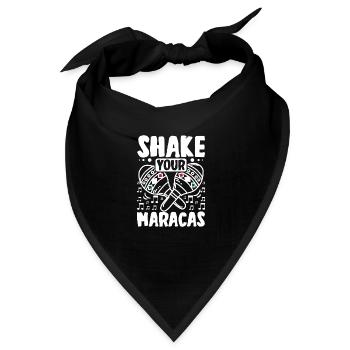 Mexican Shake your Maracas - Bandana - Schwarz - Vorne