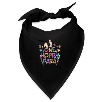 Easter Bunnies One Hoppy Para - Bandana - Schwarz - Vorne