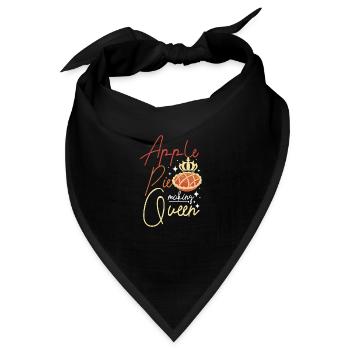 Apple pie making queen - Bandana - Schwarz - Vorne
