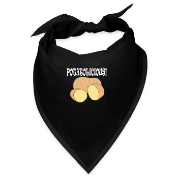 Gesundes Essen Potatolicious Hobby Chef Gemüse - Bandana - Schwarz - Vorne