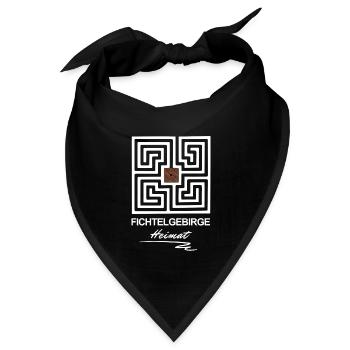 Fichtelgebirgs-Labyrinth - Bandana - Schwarz - Vorne