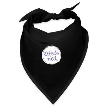 eifach nöd. - Bandana - Schwarz - Vorne