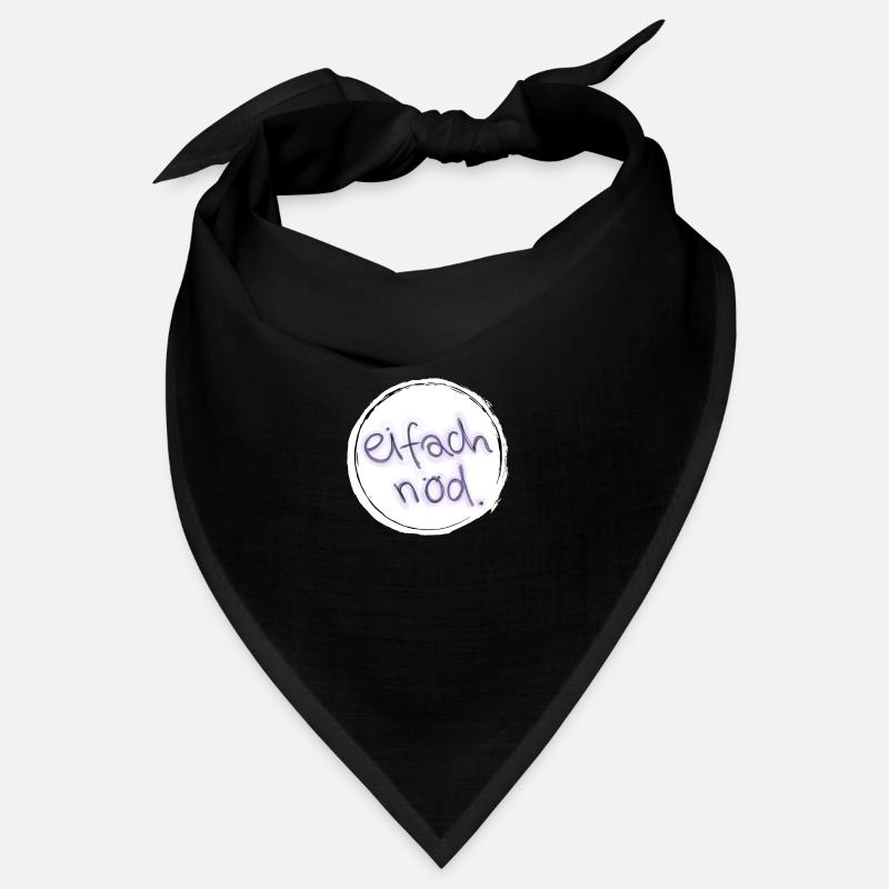 eifach nöd. - Bandana - Schwarz