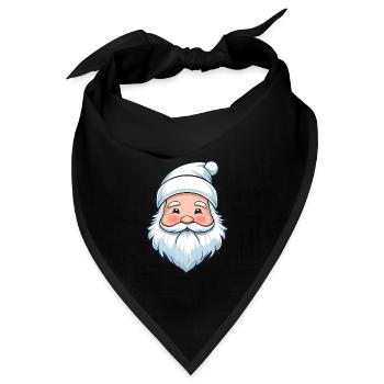 Weißer Weihnachtszauber - Bandana - Schwarz - Vorne