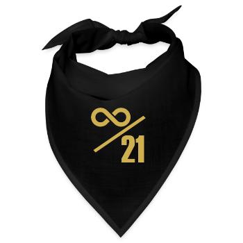 Bitcoin 21 Millionen Limit - Unendlich Wertvoll - Bandana - Schwarz - Vorne