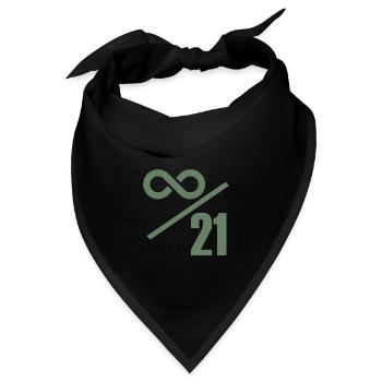 Bitcoin 21 Millionen Limit - Unendlich Wertvoll - Bandana - Schwarz - Vorne