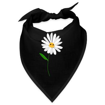 Blumenpriester Kragen - Bandana - Schwarz - Vorne