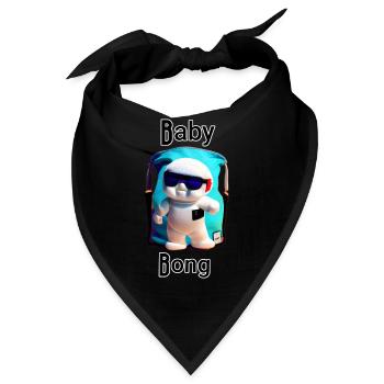Baby Chill Maskottchen - Bandana - Schwarz - Vorne