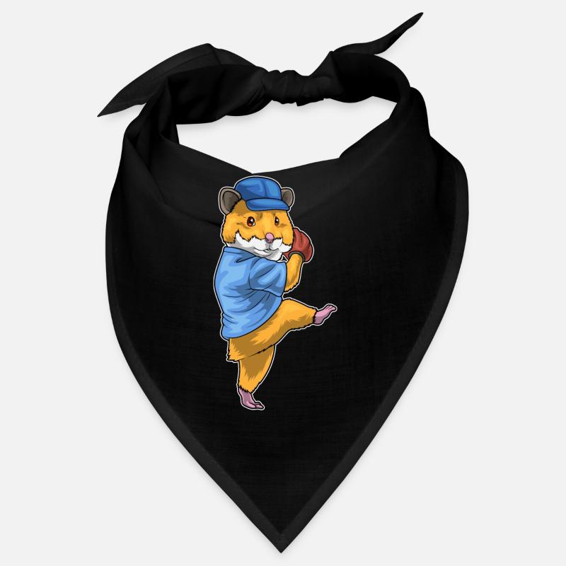 Hamster Baseball Baseball Glove Bandana