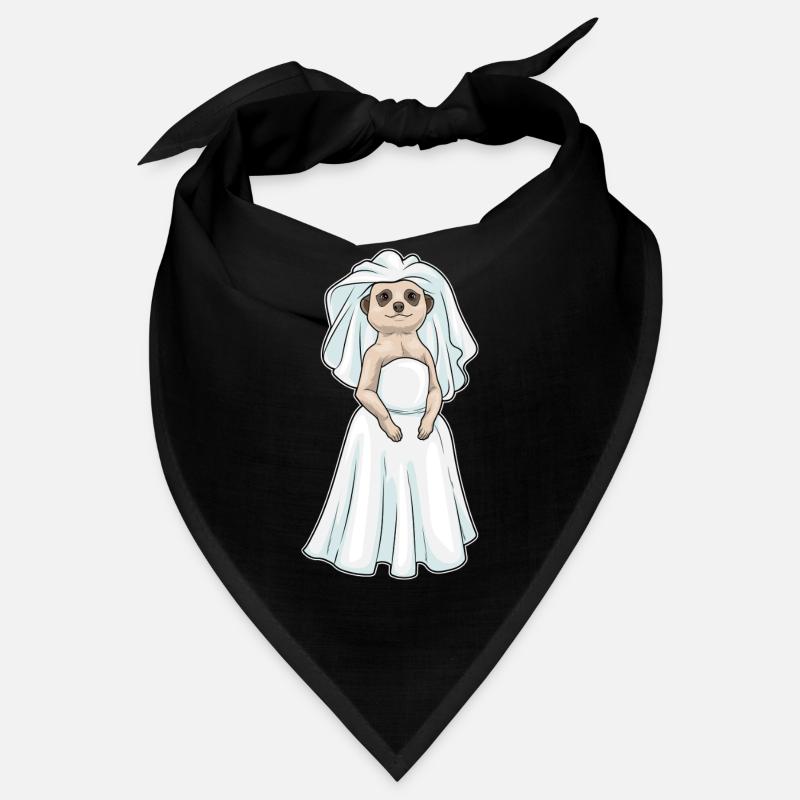 Erdmännchen Braut Schleier Hochzeit Bandana