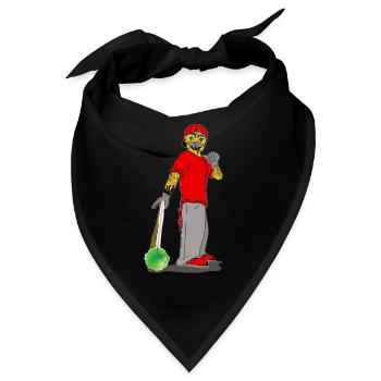Clown with Sweets - Bandana - Schwarz - Vorne