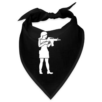 Soldat Frau - Bandana - Schwarz - Vorne