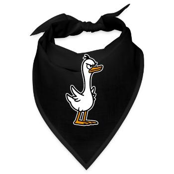 Wütende Gans - Bandana - Schwarz - Vorne