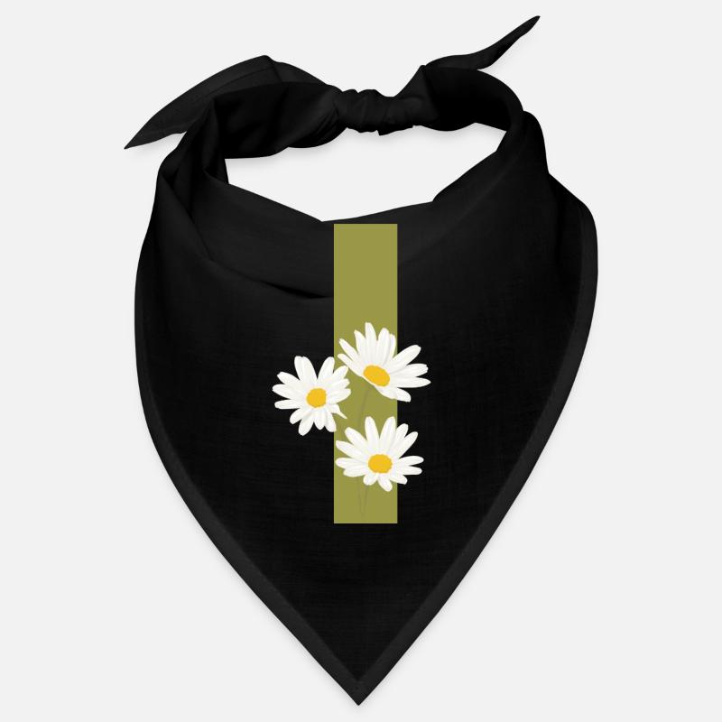 Buchstabe i Grüne Gänseblümchen Bandana