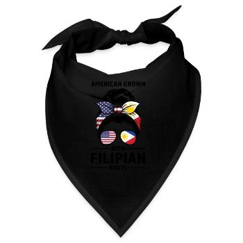 Philippinisch Filipino Philippinisches Geschenk - Bandana - Schwarz - Vorne