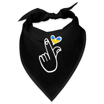 Ukraine - Bandana - Schwarz - Vorne