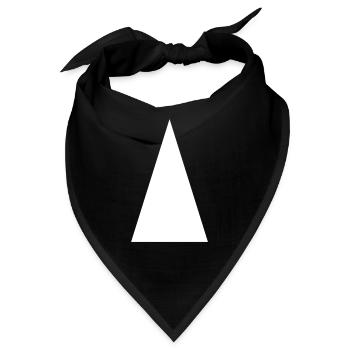 Dreieck - Bandana - Schwarz - Vorne