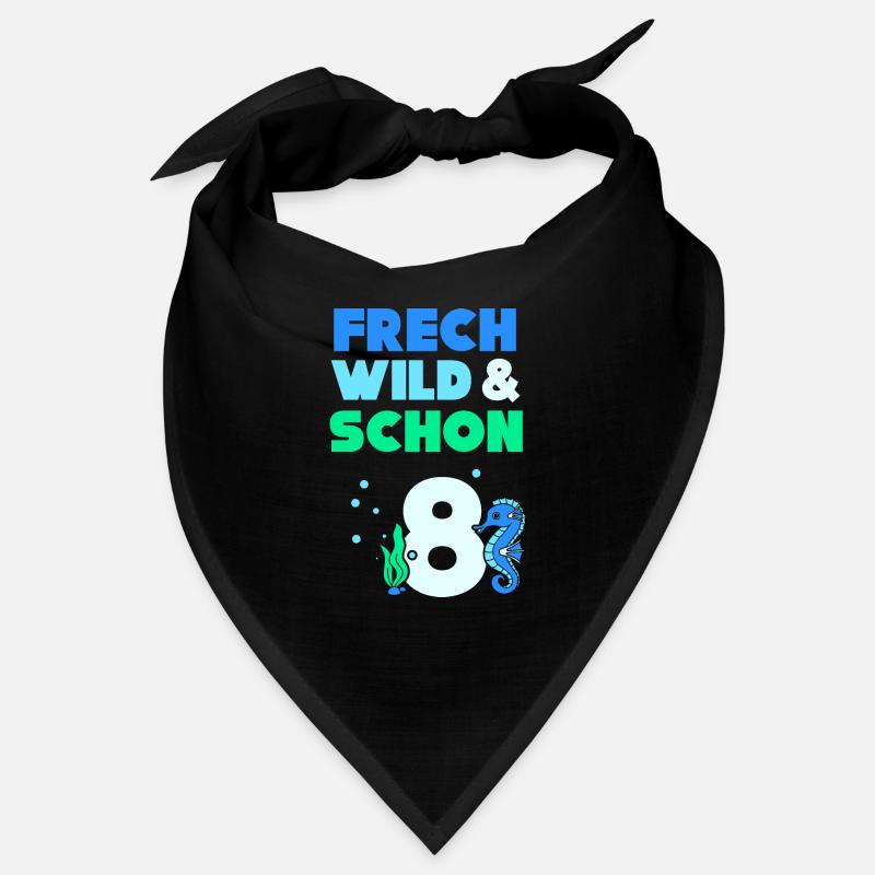 8 Jahre Geburtstag Junge Mädchen Seepferd Bandana