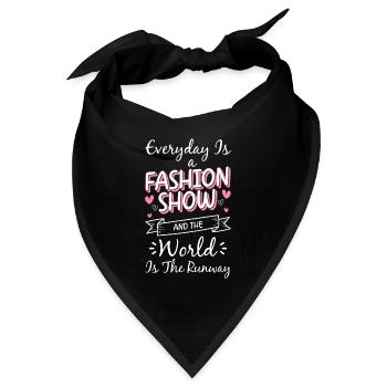 Mode Fashion Modequeen Modenschau - Bandana - Schwarz - Vorne