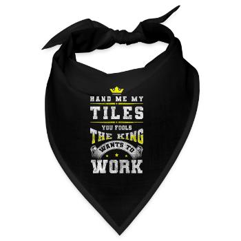 Handwerker Haus Fachmann Lehrling - Bandana - Schwarz - Vorne