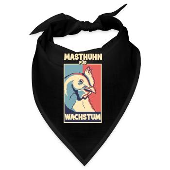 Masthuhn für Wachstum - Bandana - Schwarz - Vorne