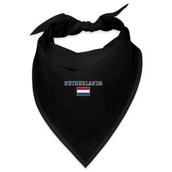 Niederlande - Bandana - Schwarz - Vorne