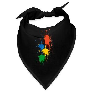 farben - Bandana - Schwarz - Vorne