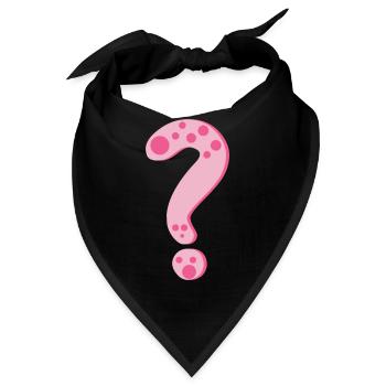 Fragezeichen - Bandana - Schwarz - Vorne