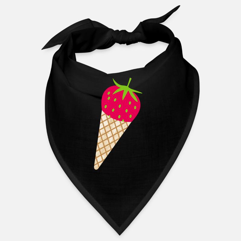 Erdbeere Eis Erdbeerzeit süß lecker Obst Früchte Bandana