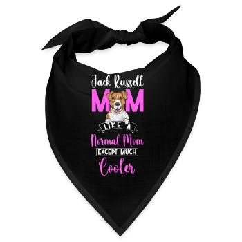 Jack Russell Terrier - Bandana - Schwarz - Vorne