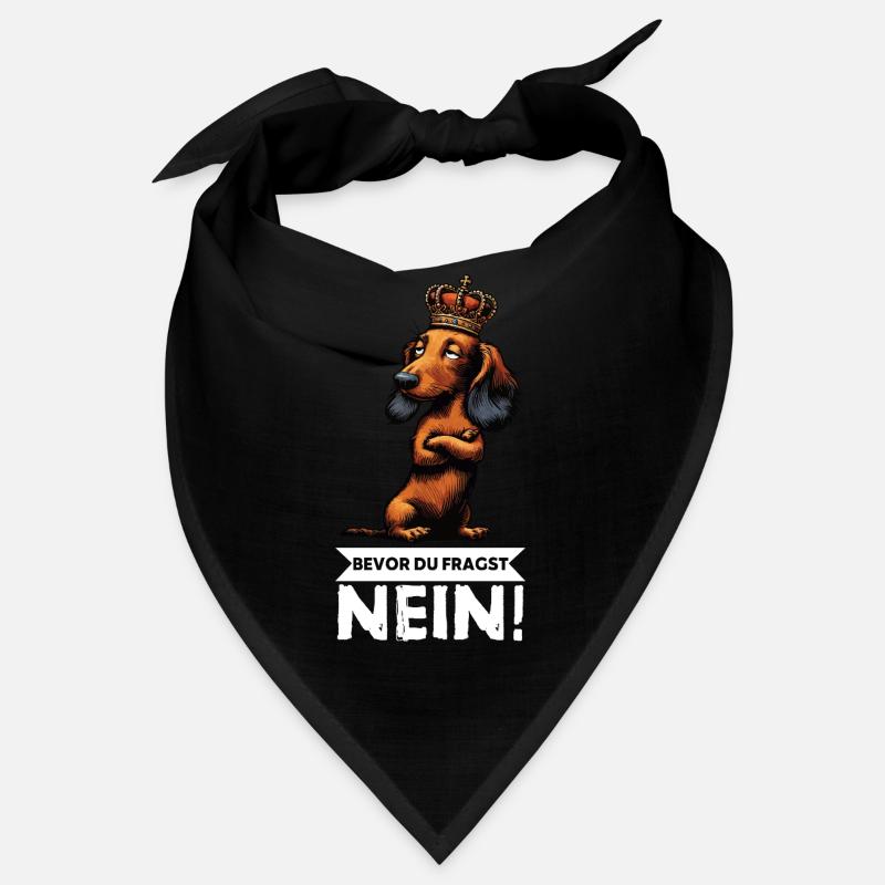 Bevor Du Fragst Nein Langhaardackel Dackel Teckel Bandana